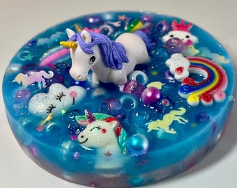 Tampon de sélection en silicone Unicorn Fantasy : jouet sensoriel agité