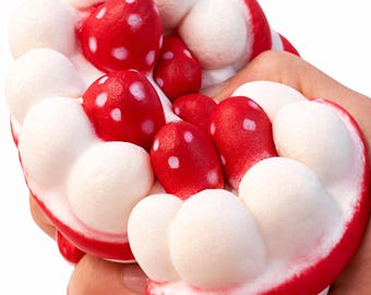 Bloc-notes papillon fraise | Squishy Cake, jouet sensoriel apaisant pour le TDAH
