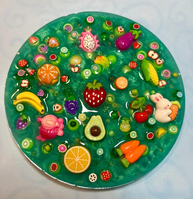 Farmers Market Picky Pad for Skin Picking & Stress Relief, Close-Up of Bead-Filled Sensory Fidget Pad with Fruit & Veggie Charms, Silicone Picking Pad with Farm Colors & Scented Berry Infusion, Anxiety & Nail Biting Relief Picky Pad with Beads & Farm-Fresh Accents, Fidget Pick Pad for ADHD, OCD & Farmers Market Lovers, beads, stimming, skin picking pad, ocd, fine motor activity, picking toy, fruit sensory toy, scented fidget, farm-themed fidget