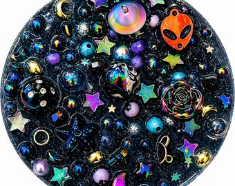 Galaxy Picky Pad Sensory Fidget Toy | Handmade Silicone Anxiety Relief Tool