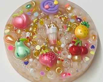 Fruit Shake Sensory Pad: Silicone Fidget Toy for Skin Picking