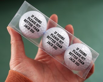 Pelotas de golf personalizadas, pelotas de golf a medida, pelotas de golf de una o dos caras, regalo para golfista, regalo para papá, regalo para el abuelo