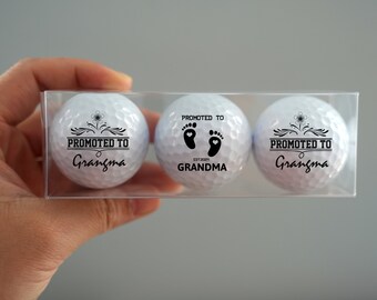 Pelotas de golf para abuelas, anuncio de embarazo, pelota de golf personalizada, de una o dos caras, regalo para revelar el embarazo, regalo único
