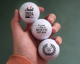 Pelotas de golf personalizadas con foto, texto y logotipo. Regalos personalizados para recién nacidos. Regalo de golf de una o dos caras. Regalo único.