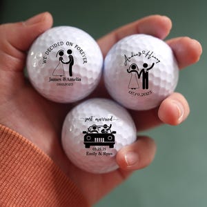 Cadeau balle de golf pour mariage, Cadeau de mariage, Balles de golf des jeunes mariés, Balles de golf pour couple, Balle de golf d&#39;anniversaire de mariage, Joli cadeau de mariage