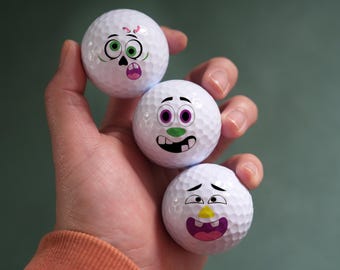 Unique Halloween Golf Balls, Spooky Season, Personalized Halloween Gifts, Party Favors, Golf Accessories, Halloween Golf Gift with Photo