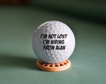 Pelota de golf personalizada, pelota de golf personalizada, pelotas de golf de una o dos caras, regalo para papá, regalo único para entusiastas del golf