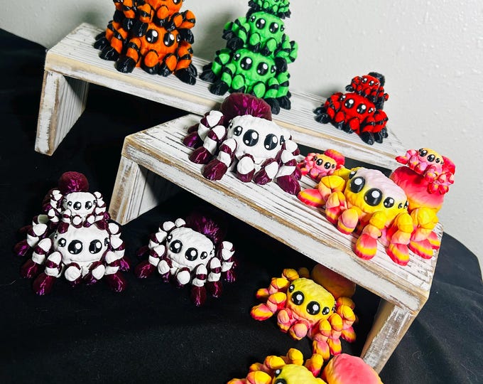 3D Printed Flexi Jumping Spider: Articulated Fidget Toy