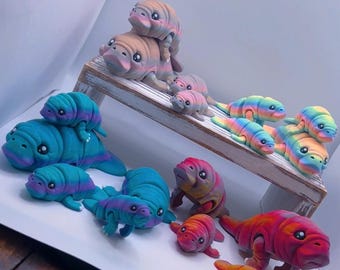 3D Printed Flexi Manatees: Articulated Fidget Toy
