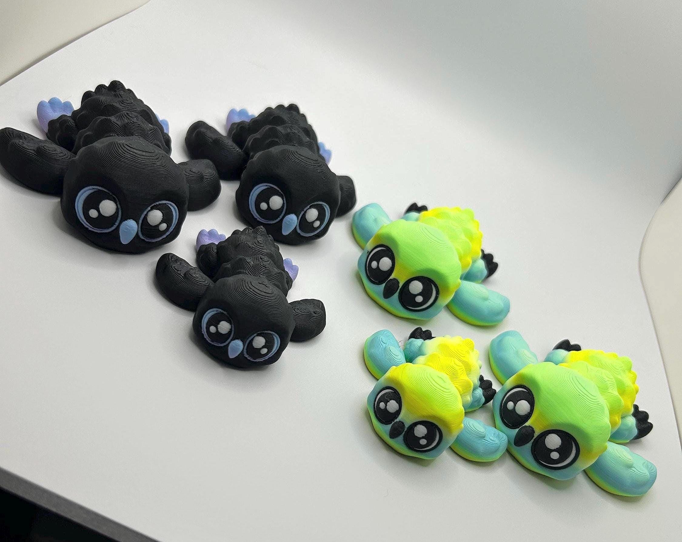 3D Printed Articulated Flexi Owl: Fidget Toy, Desk Decor