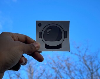 Cute Vinyl Space Helmet Cartoon Stickers Space Themed