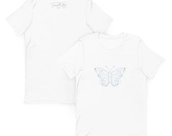 Butterfly Trinity Jay (ONLY white version) Unisex t-shirt