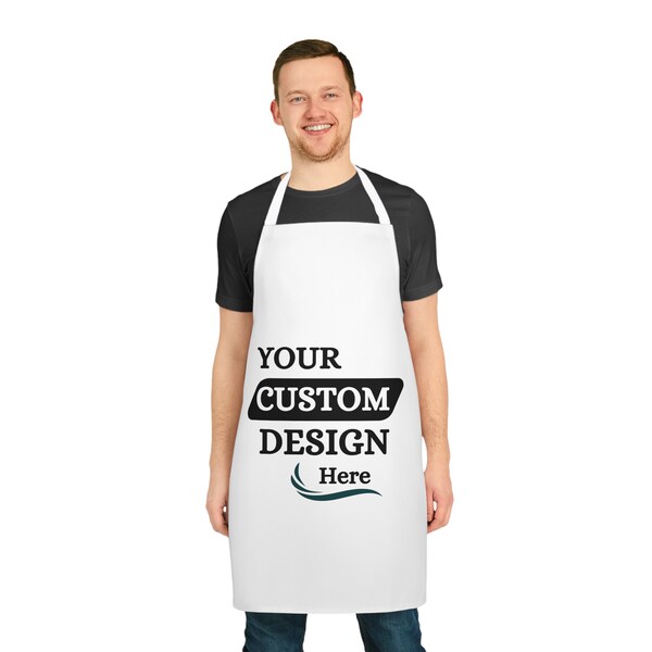 Sleek Culinary Style Custom Apron - Bespoke Chef Gear Handcrafted Personalized Cover - Unique Tailor Fit Design Stylish Custom Cooking Wear