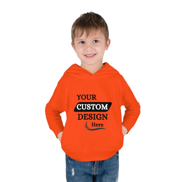 Personalized Cozy Toddler Style Hoodie - Bespoke Fleece Pullover - Handcrafted Kids Sweatshirt - Unique Custom Hood Toddler Gear