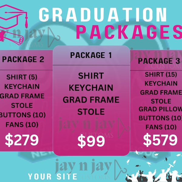 Canva Grad Senior Package Price Sheets 2024