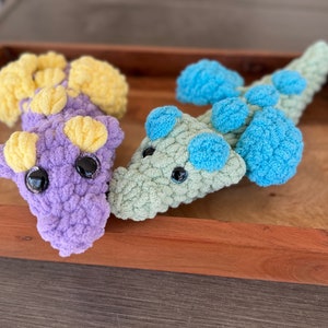 Crochet Dragon Plushie: Handmade Polyester Stuffed Animal