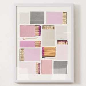 Matchbook Poster Template | Pink Pastel | Digital Download