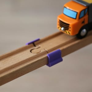 支柱不要の木製鉄道線路橋桁 - 8個パック - BRIO、HAPE、IKEA