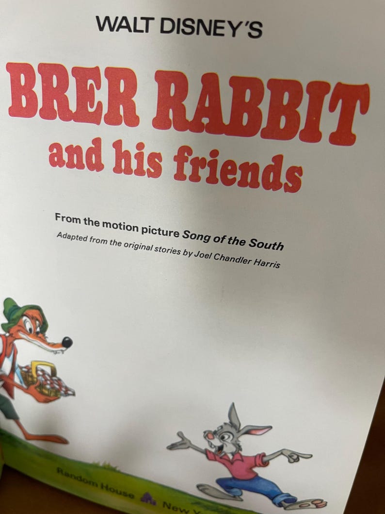 The Brer Rabbit Book Disney's Brer Rabbit and His Friends (1973) Hardcover Book - Etsy