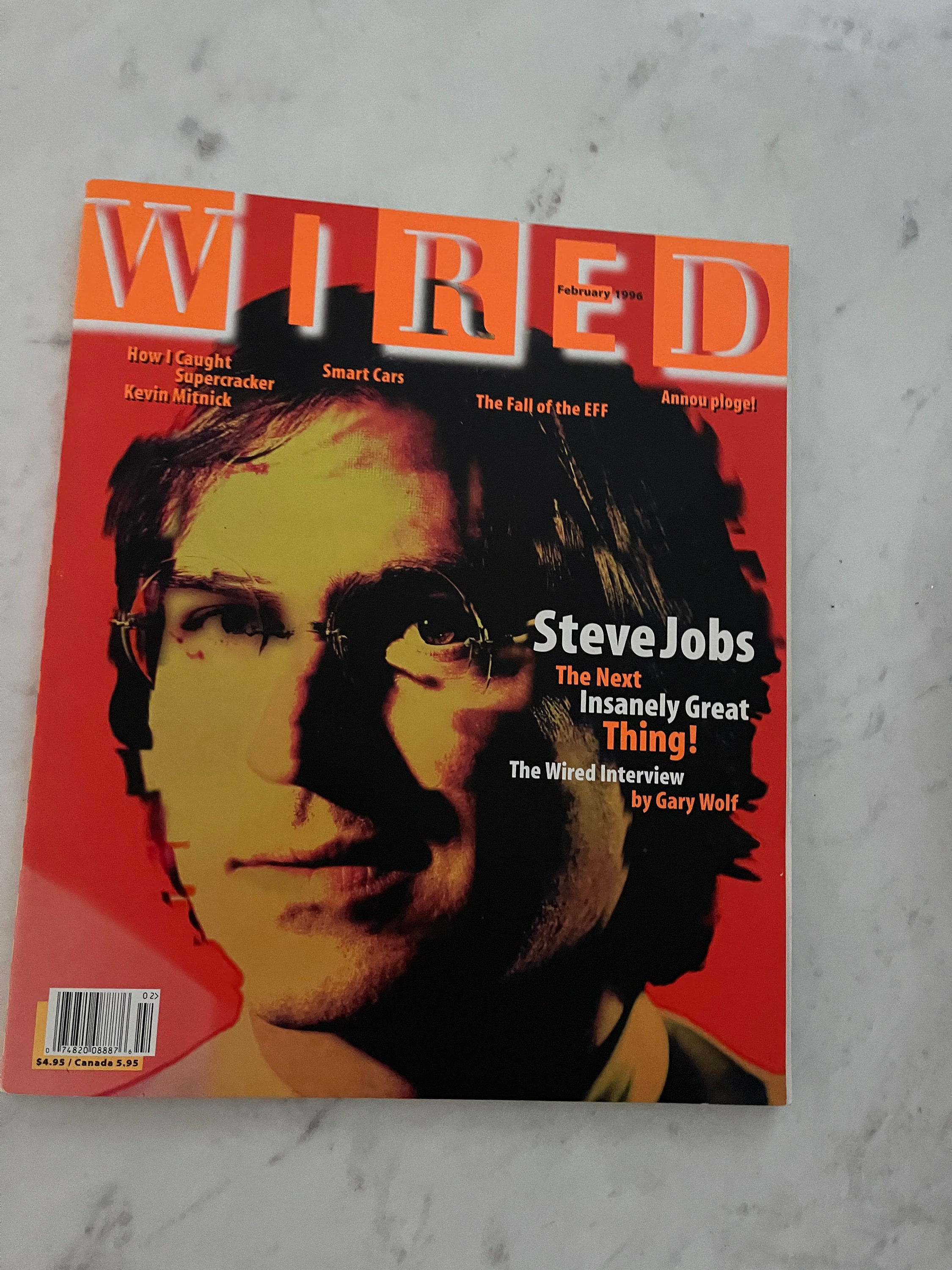 【雑誌】WIRED Feb 1996「Steve Jobs」(英語版) Wired Magazine, February 1996 *Steve Jobs Cover*: Multiple
