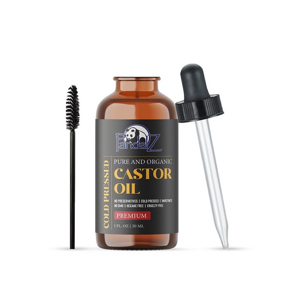 Organic Castor Oil, Nourished Silky Hair Oil, Eyelash Growth Serum, Hexane Free Oil, Vegan Beauty Product, Castor Oil For Eyelashes 4oz