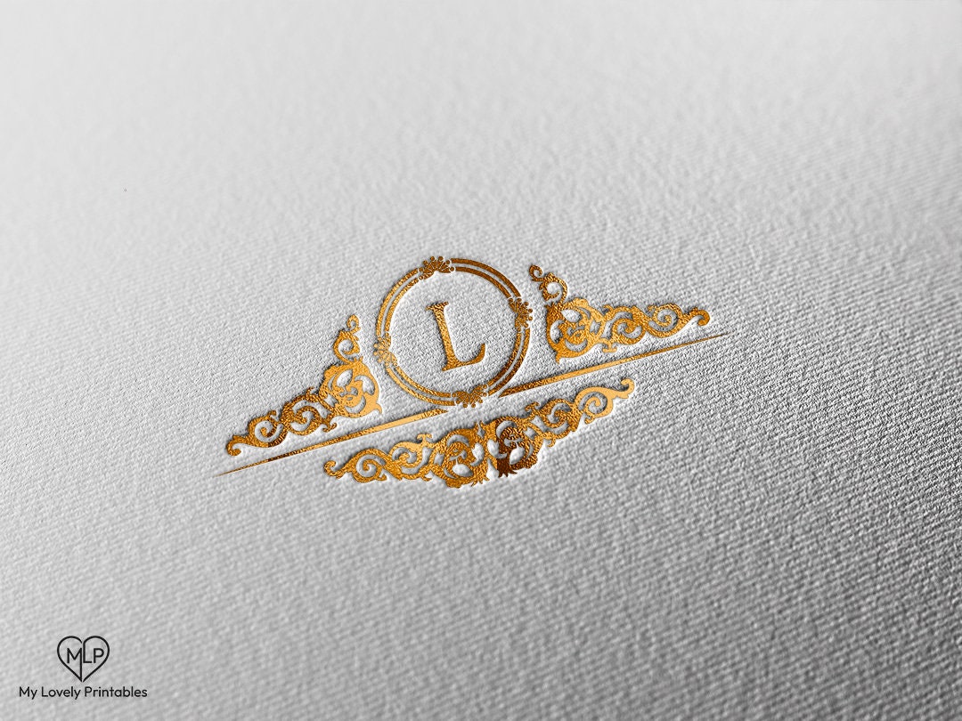 Classic Scroll Monogram, Vintage-inspired Wedding Logo, Ornate Swirls ...