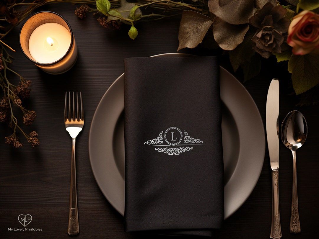 Classic Scroll Monogram, Vintage-inspired Wedding Logo, Ornate Swirls ...