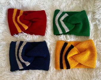 Wizarding Inspired House Twisted Headband Circular Knitting Machine PATTERN