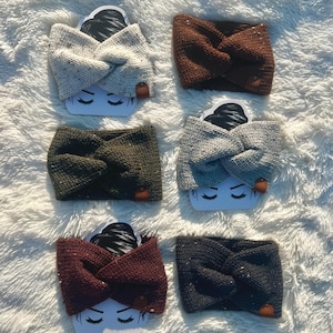 Tweed Twisted Headband Ear Warmer Super Soft