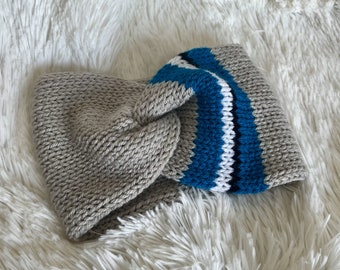 Detroit Lions Inspired Twisted Headband Ear Warmer