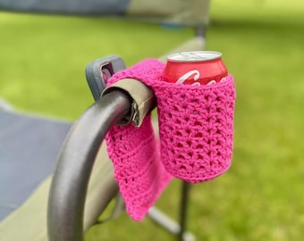 PATTERN Crochet Camp Chair Cozy, Walker Cozy, Drink and Phone Holder, Soda, Beer, Pop, Can Holder PATTERN