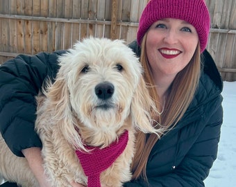 Matching Dog and Owner Beanies | Knit Winter Hat Set | Cozy Pet & Human Hats | Gift for Dog Lovers