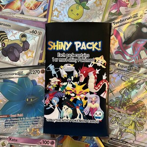Paquete de cartas de la suerte brillantes de Pokémon: ¡el regalo perfecto!