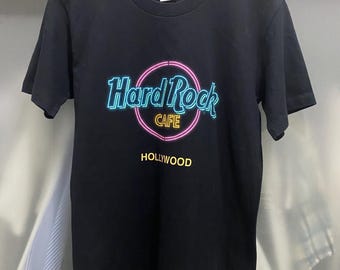 Vintage 90s Hard Rock Cafe Hollywood Tee Shirt Size S