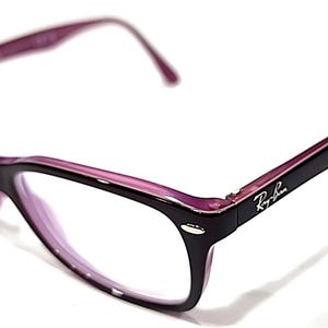 Ray Ban RB5228 2126 Brown Purple Square Eyeglasses 53-17 140 image 1