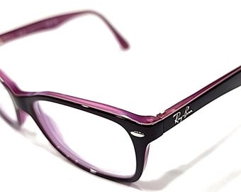 Ray Ban RB5228 2126 Brown Purple Square Eyeglasses 53-17 140