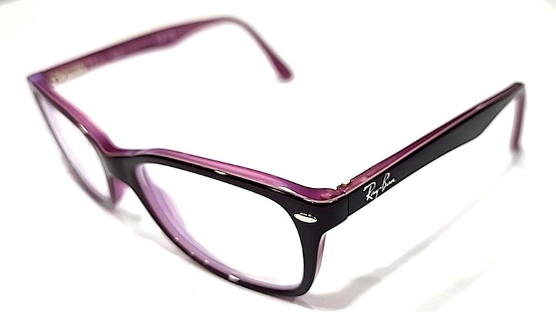 Ray Ban RB5228 2126 Brown Purple Square Eyeglasses 53-17 140 image 1