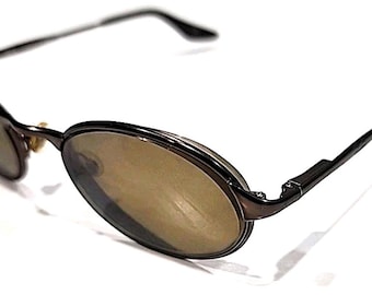 Ray Ban RB3002 W3128 No Lenses Brown Metal Oval Sunglasses Frame