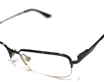 Ray Ban Jr RB1020 3005 Youth Sm Kids Glossy Black Rectangle Eyeglasses 46-16 125
