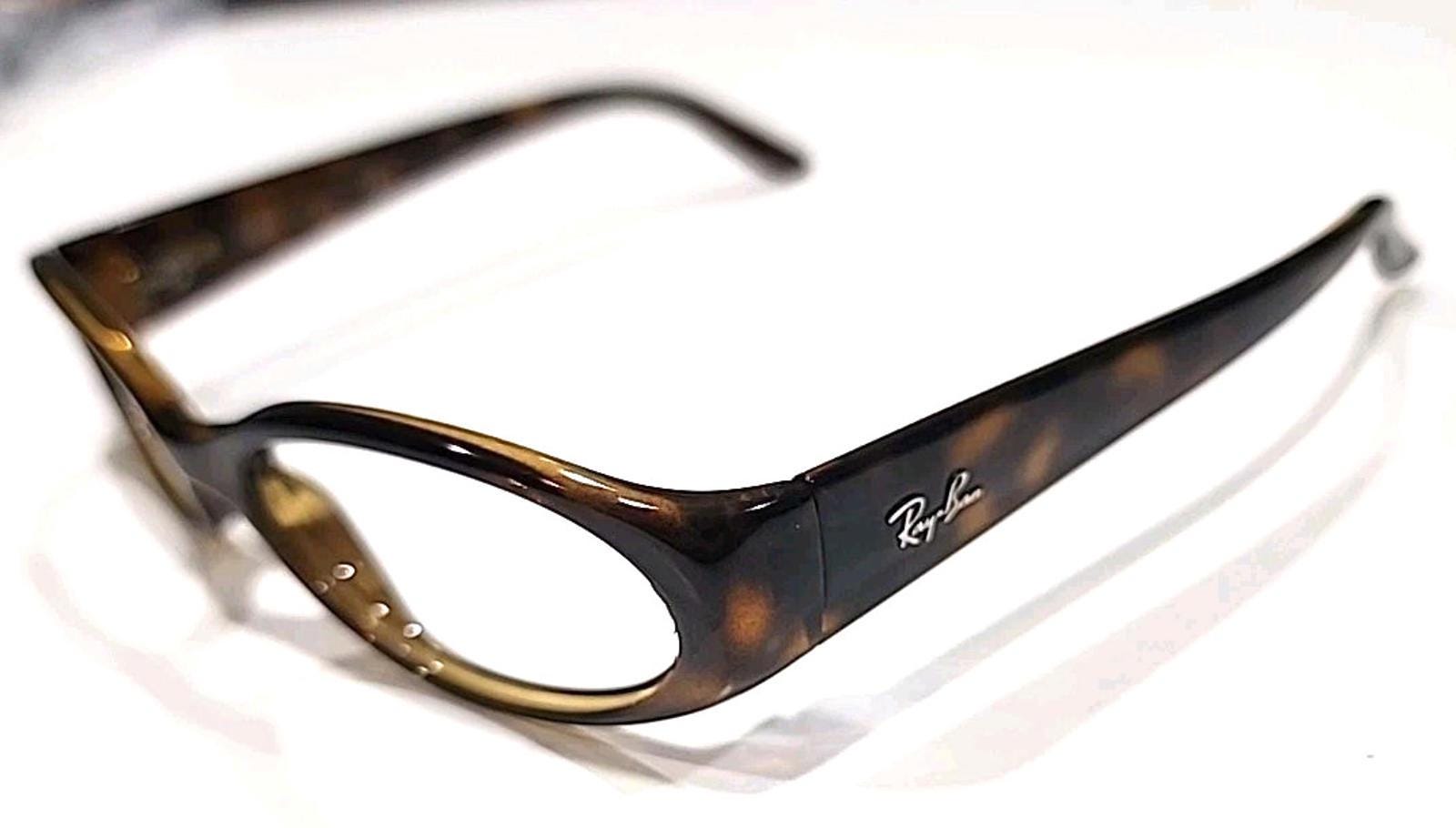 Ray-Ban RB2128 902/57 Wrap Oval Tortoise Shell Frames Only Made in Italy Vintage Ray-ban RB 2128 Sidestreet Sunglasses Frames  main image 2