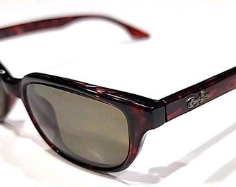 Ray Ban B&L W2945 No Lenses Vintage Red Oval Sunglasses Frame Only No Lenses