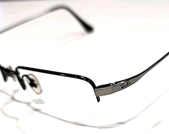 Ray Ban RB8632 1074 Black Metal Titanium Half Rim Eyeglasses Frame 52-18 140