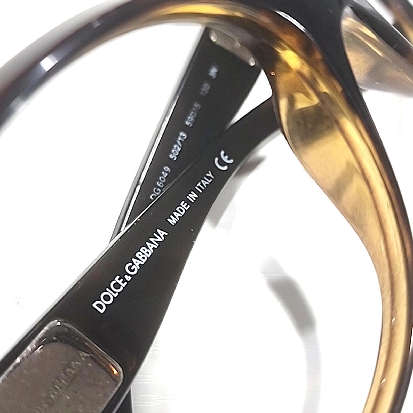 Dolce & Gabbana DG6038-B No Lenses Tortoise Sunglasses Frame 60-19 125 VG Dolce & Gabbana DG6049 502/13 No Lenses Tortoise Sunglasses  main image 3