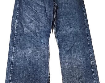 Lee Premium Men’s Blue Jeans Straight Leg Classic Regular Denim Actual 36Wx30L