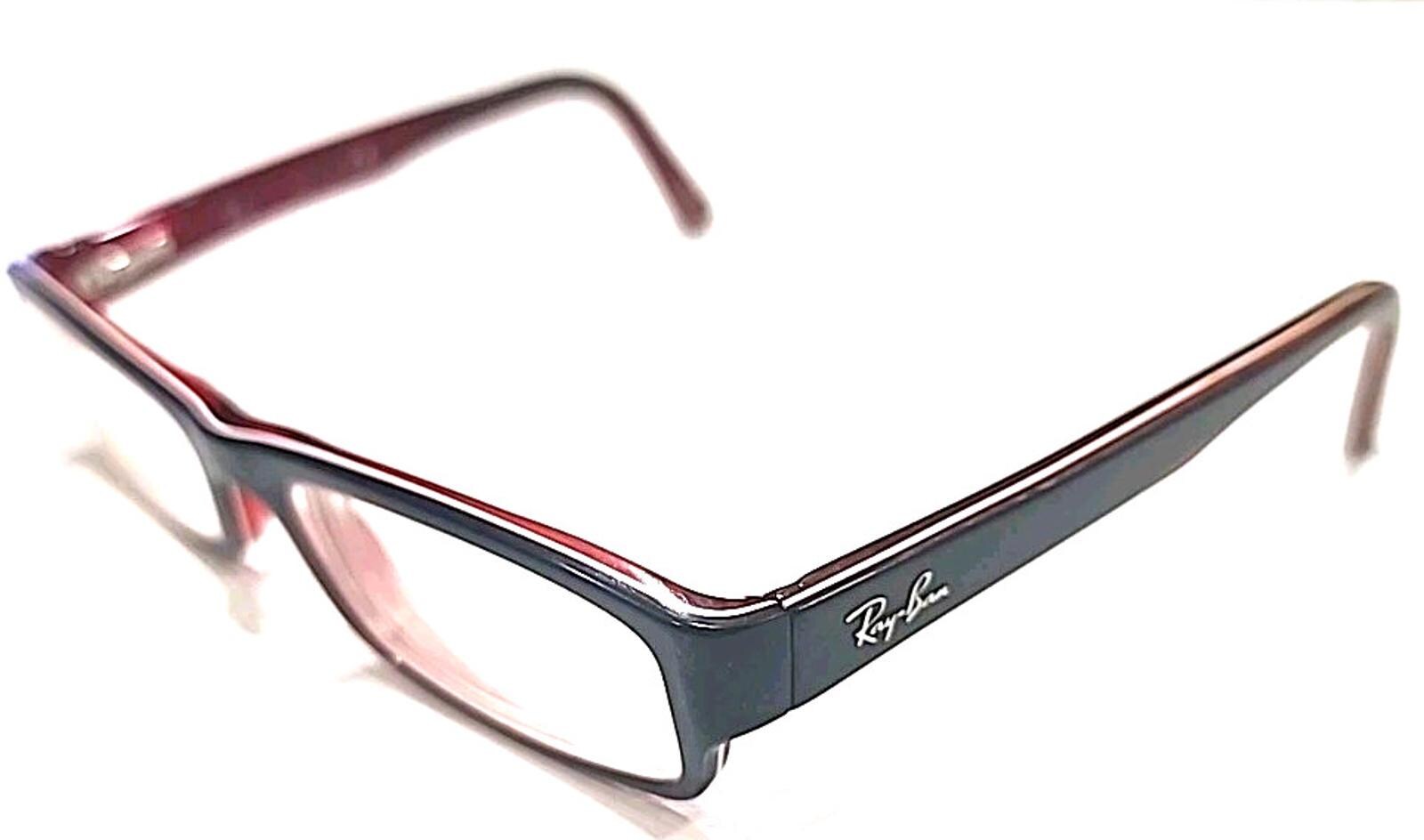 Ray Ban RB5246 5088 Small Blue Red Rectangle Eyeglasses 
