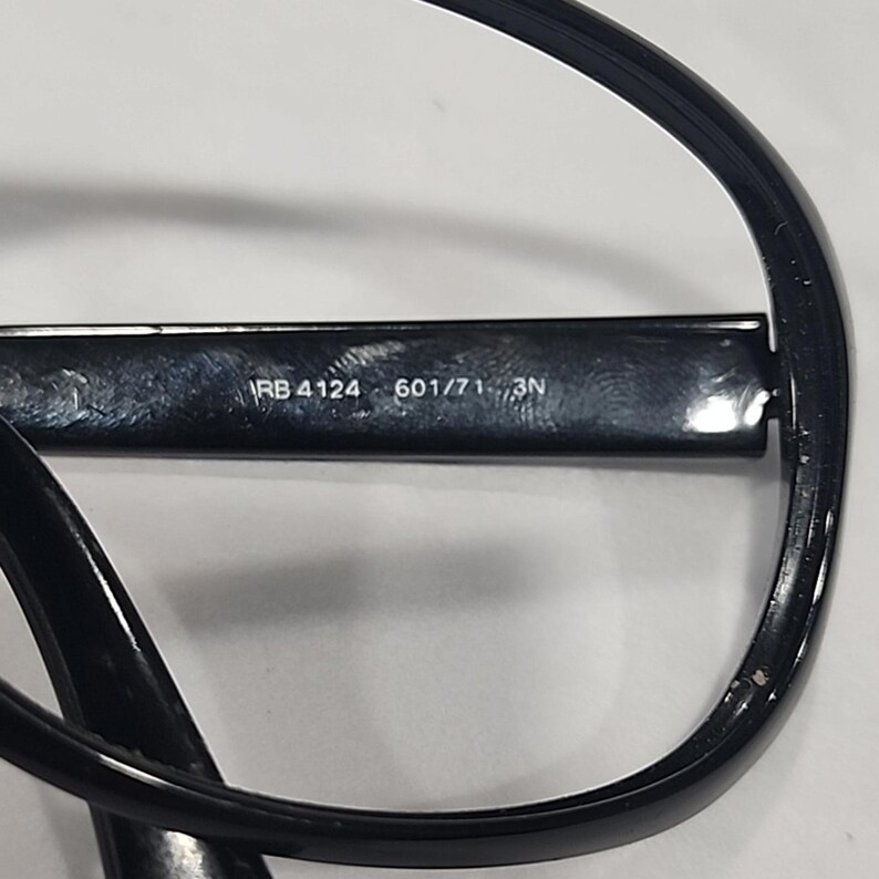 Ray Ban RB4124 601/71 Large Sz Black Pilot Sunglasses Frame No Lenses image 7