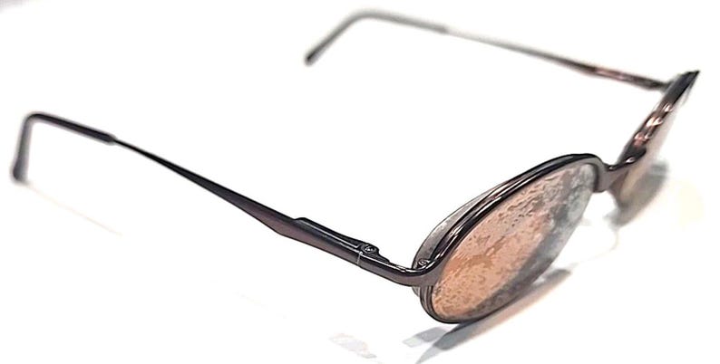 Ray Ban RB3103 W3096 Uptown Brown Metal Sunglasses Frame Only Italy NO Lenses image 4