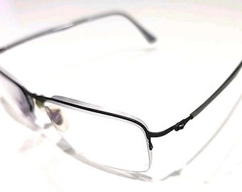 Ray Ban RB8721 1175 Gunmetal Rectangle Half Rim Eyeglasses Frame 53-18 140