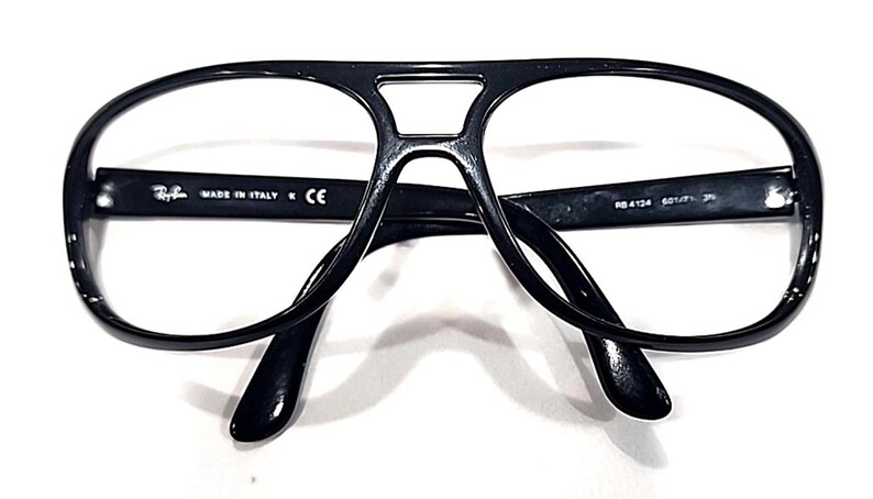 Ray Ban RB4124 601/71 Large Sz Black Pilot Sunglasses Frame No Lenses image 6
