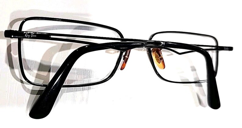 Gafas de sol Ray Ban RB6223 2509 con montura rectangular de metal negro, talla 53-17, 140 imagen 5